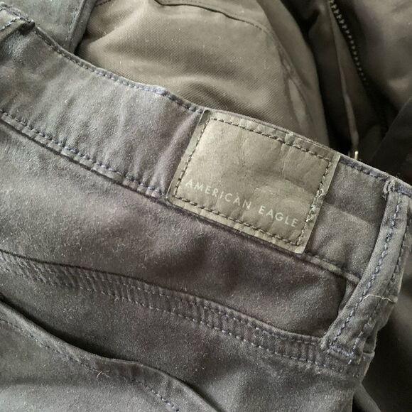 American Eagle Hi-Rise jegging black strech pants Womans size 4 - Picture 9 of 11